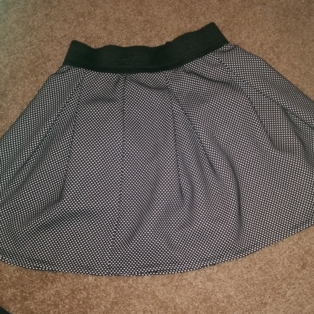 Elastic Skater Mini Skirt